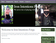 Tablet Screenshot of ironintentions.com